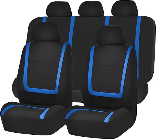 Комплект 1 Универсални Калъфи За Автомобилни Седалки Сини Carguard