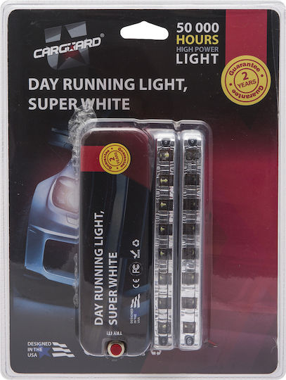 CarGuard LED 12V 8W 4cm Cu Iluminare Roșie 2 Bucăți