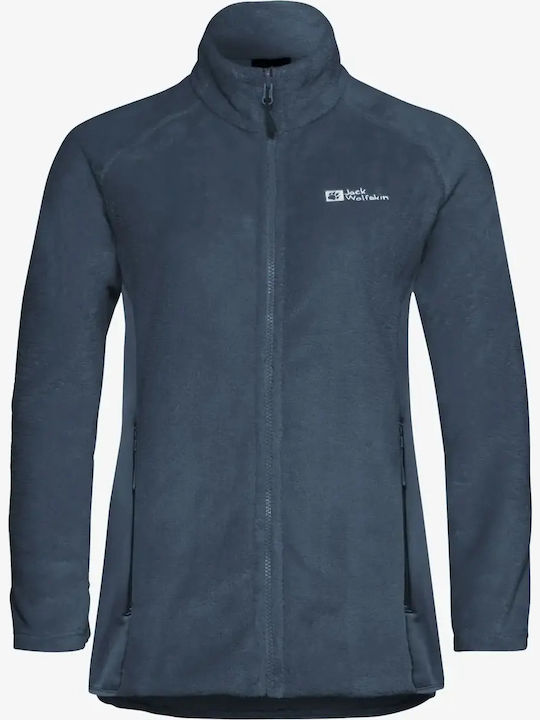 Women's Cardigan with Zipper Midnight Sky