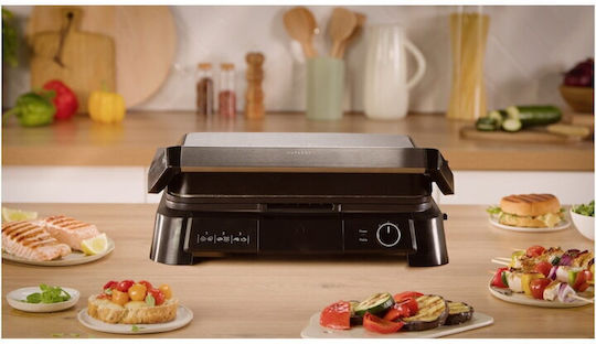 Tefal Supergrill Sandwich Maker Grill cu Plăci Detasabile 2000W Neagră