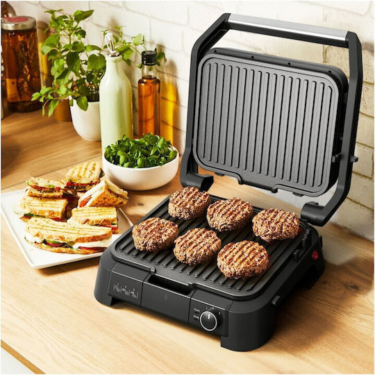 Tefal Supergrill Sandwich Maker Grill cu Plăci Detasabile 2000W Neagră
