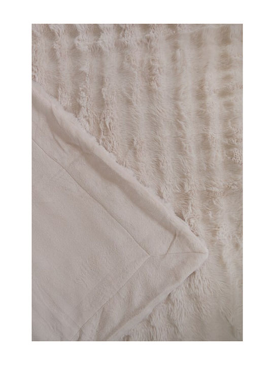 Viokarpet Coverlet Single Natural 170x240cm