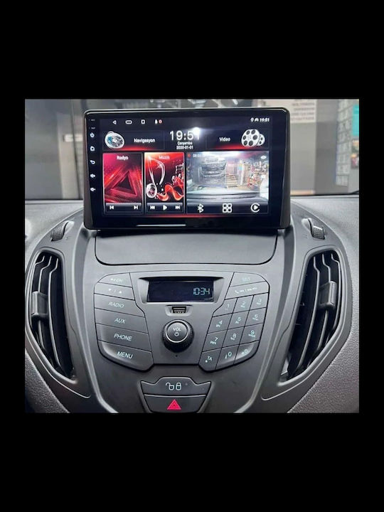 Digital IQ Car Audio System for Ford Tourneo / Courier 2014 (Bluetooth/USB/WiFi/GPS/Apple-Carplay/Android-Auto) with Touch Screen 9"