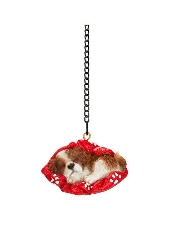 Weihnachtsbaumschmuck Hund aus Kunstharz 4.5x6cm