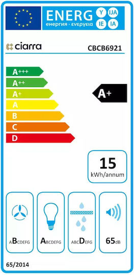 Ciarra Independentă Hotă Recirculare 60cm Negru