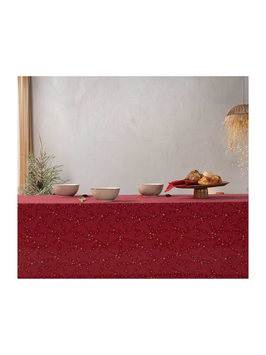 Nef-Nef Homeware December Χριστουγεννιάτικο Τραπεζομάντηλο Υφασμάτινο Κόκκινο 240x140εκ.