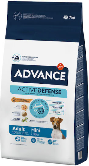 Advance 7kg Ξηρά Τροφή για Ενήλικους Σκύλους Μικρόσωμων Φυλών με Κοτόπουλο, Ρύζι, Πουλερικά, Χοιρινό, Κρέας και Ψάρια