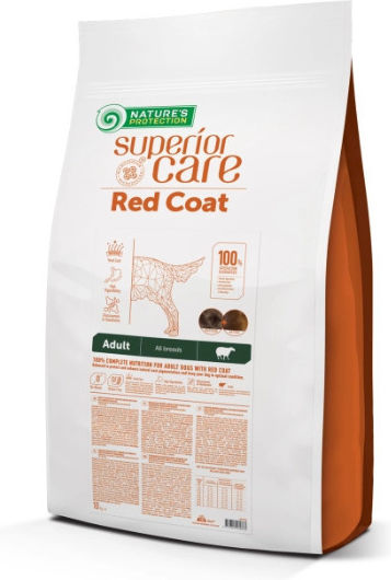 Nature's Protection Superior Care Red Coat 10kg Dry Food Grain-Free & Gluten-Free for Adult Dogs with Lamb