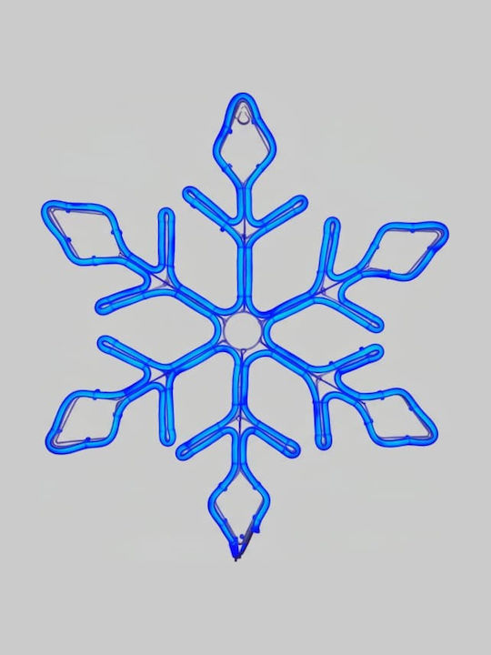 Redled Christmas Rope Light in Shape Flake Blue 55x45x45cm