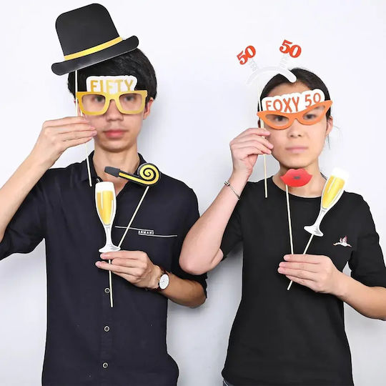Konsait Geburtstagszubehör Set 6194836 1-39 50. Geburtstag 53 Ausschneide Mehrfarbig
