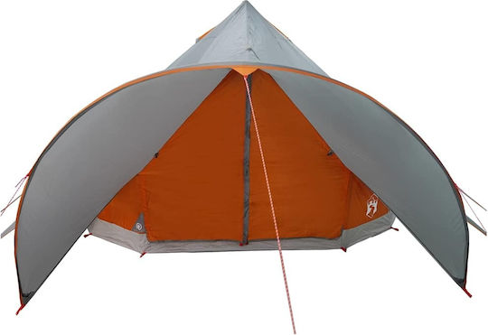 vidaXL Campingzelt Teepee Grau 415x415x247cm
