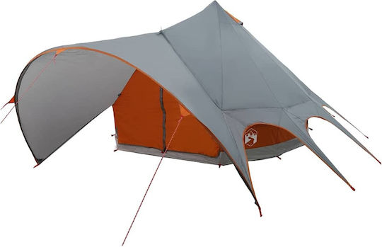 vidaXL Campingzelt Teepee Grau 415x415x247cm