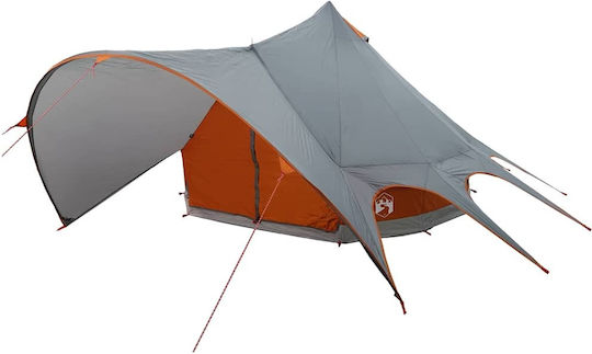vidaXL Campingzelt Teepee Grau 312x600x197cm