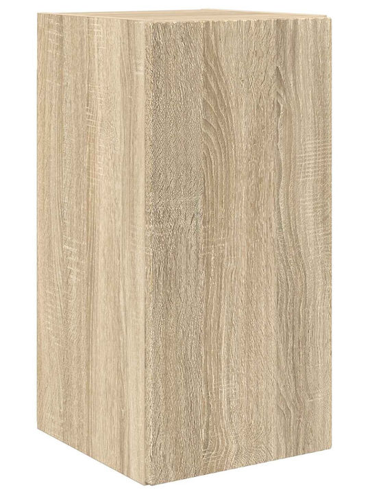 Living Room TV Unit with Lighting Sonoma Oak L30xW31xH60cm