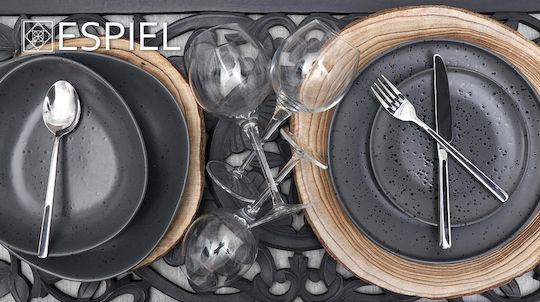 Espiel Fortune Spoon Set Fruit Stainless Silver 12pcs