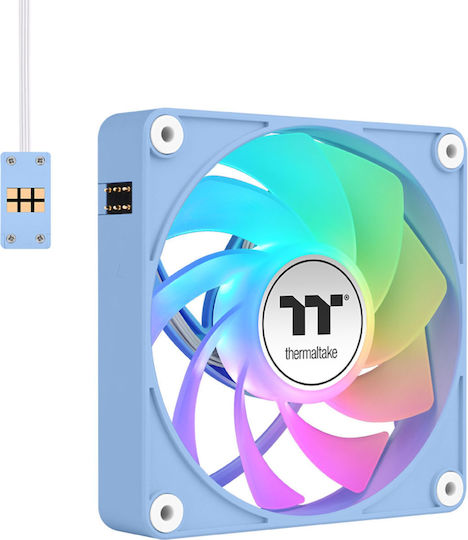 Thermaltake CT120 EX Reverse Blade Case Fans (2000rpm / 65.82cfm) with ARGB Lighting and 4-Pin PWM Connection 3pcs Hydrangea Blue