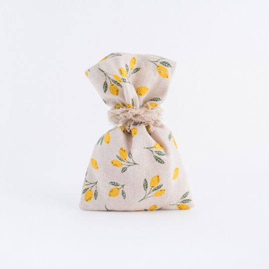 Ntampoudis Lemon Pouch for Wedding Favors Yellow 5pcs