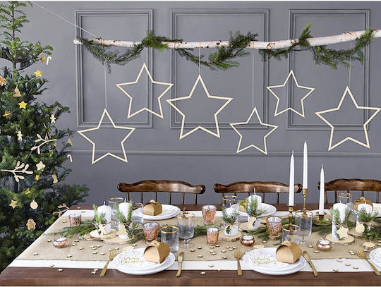 PartyDeco Χάρτινο Κουτάκι για Μπομπονιέρες Καφέ 10τμχ