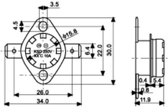Sensor Temperature/Humidity 03.050.0013 1pcs