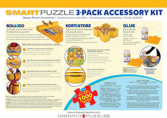 Eurographics Smart Puzzle 3 Pack Accessory Kit Glue Roll Sorter 1000τμχ 8955-0107