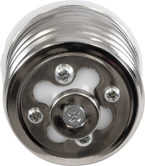 GloboStar Steckdosenadapter von E40 zu E27 in Silber Farbe Set 1Stück 78970