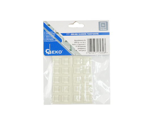 Geko Absorbanți de Șocuri Dreptunghiulari cu autocolant 10x10mm 1buc G29824 Geko Absorbanți de Șocuri Dreptunghiulari cu autocolant 10x10mm 1buc G29824
