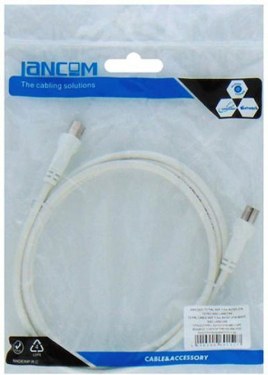 Lancom Καλώδιο Κεραίας Coax male - Coax female Λευκό 3m (02.006.0170) 5τμχ
