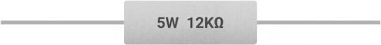 12Kohm 5W (30Stück) 01.001.1512