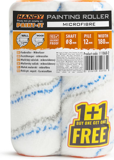 Handy Microfiber Paint Roller 180 Mm 2 Pcs Pack