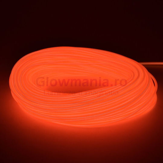 Sârmă Neon Electroluminiscentă Flexibilă El 5 Mm