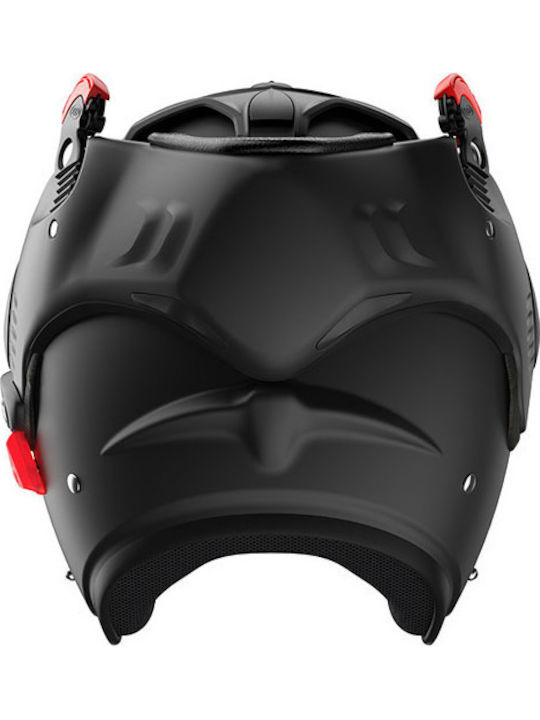 Roof Boxer Alpha Black Matt Motorcycle Helmet Flip-Up ECE 22.06