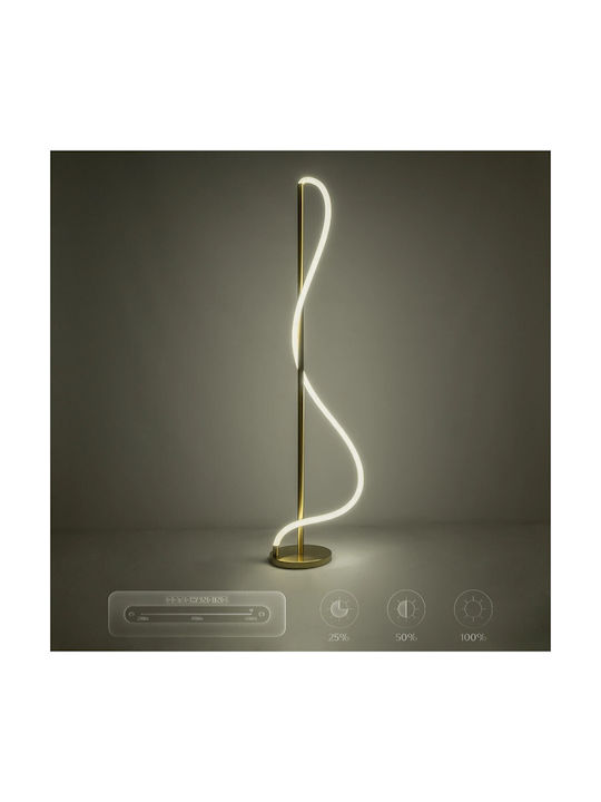 kelvo Glow LED Floor Lamp H160xW45cm. with Adjustable White Light 3000lm Gold