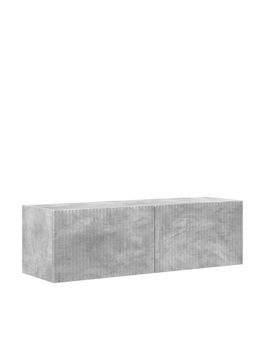 Living Room TV Unit with Lighting Grey L30xW31xH100cm