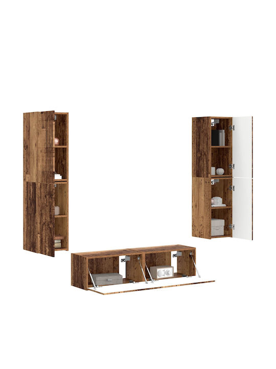 Wohnzimmer TV-Einheit Altes Holz mit Beleuchtung M31xB30xH60cm