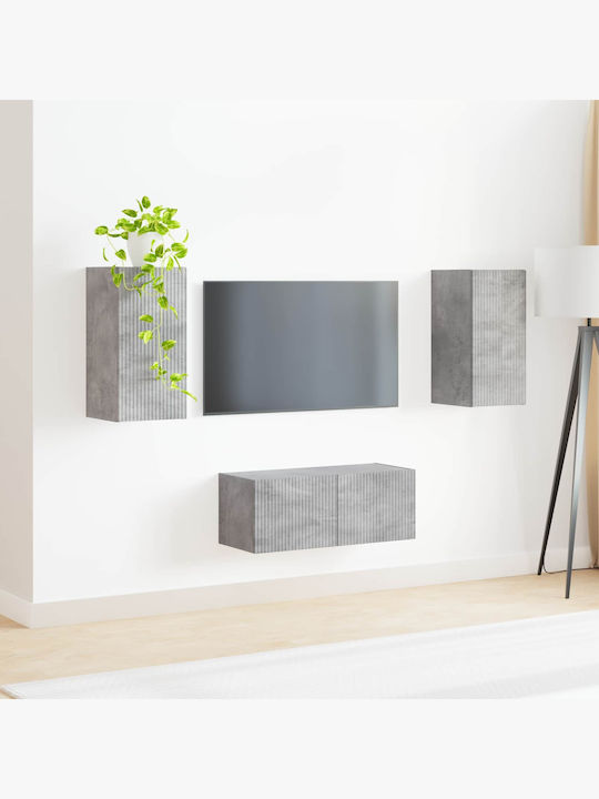 Wohnzimmer TV-Einheit Grey L78.5xB31xH30cm