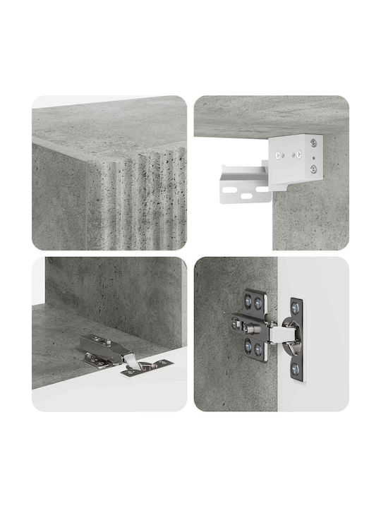 Wohnzimmer TV-Einheit Grey L78.5xB31xH30cm