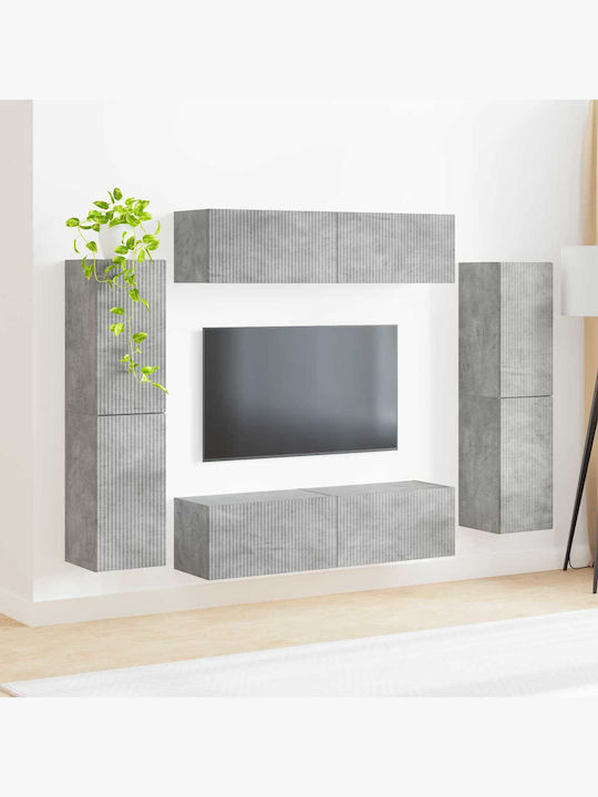 Wohnzimmer TV-Einheit Grau M31xB30xH60cm