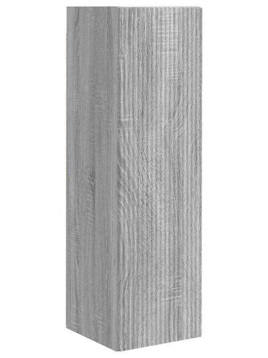 Wohnzimmer TV-Einheit Gray Sonoma mit Beleuchtung L30xB31xH100cm
