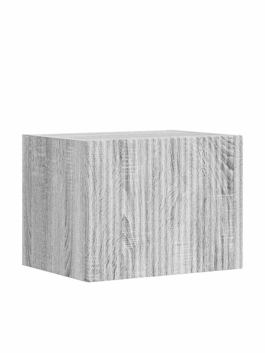 Wohnzimmer TV-Einheit Gray Sonoma mit Beleuchtung L30xB31xH100cm