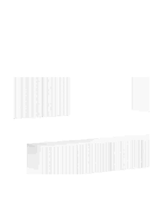 Living Room TV Unit with Lighting White L78.5xW30xH29.5cm