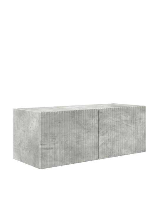 Wohnzimmer TV-Einheit Grey mit Beleuchtung L78.5xB30xH29.5cm