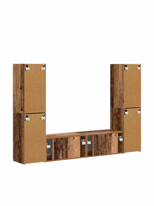 Wohnzimmer TV-Einheit Old Wood mit Beleuchtung L30xB31xH60cm