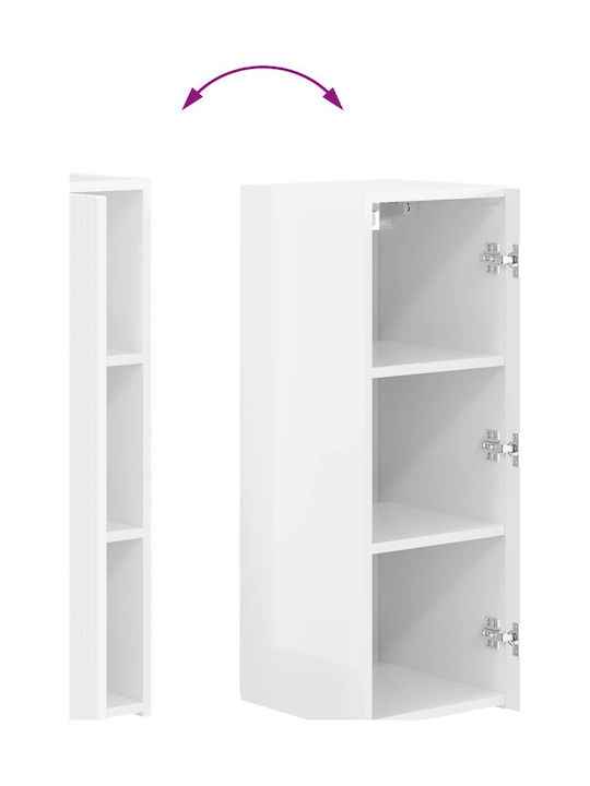 Living Room TV Unit White L78.5xW30xH29.5cm