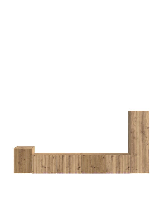 Living Room TV Unit Artisan Oak L30xW31xH100cm