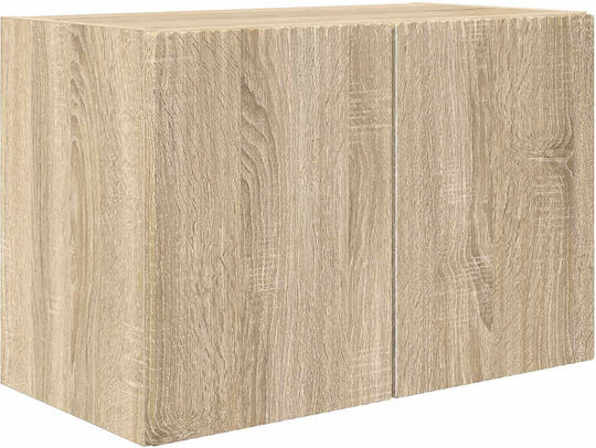 Living Room TV Unit with Lighting Sonoma Oak L78.5xW30xH29.5cm