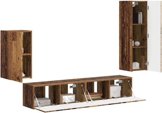 Living Room TV Unit Old Wood L30xW31xH100cm