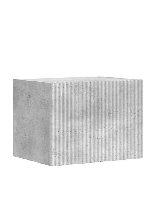 Wohnzimmer TV-Einheit Grey mit Vitrine & Beleuchtung L60xB31xH29.5cm