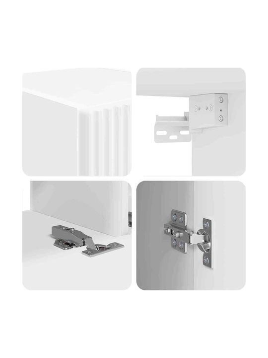 Living Room TV Unit White L30xW31xH100cm