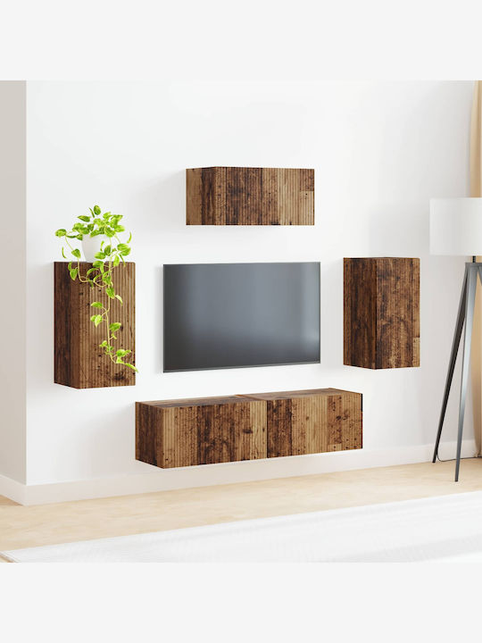 Living Room TV Unit Old Wood L30xW31xH60cm