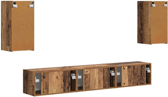 Living Room TV Unit Old Wood L30xW31xH60cm